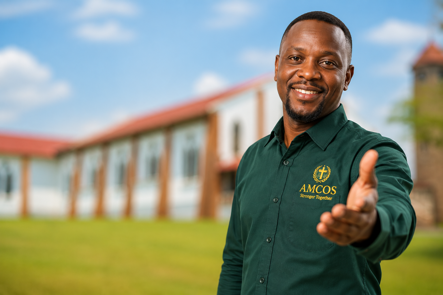 AMCOS member welcoming people to join the community